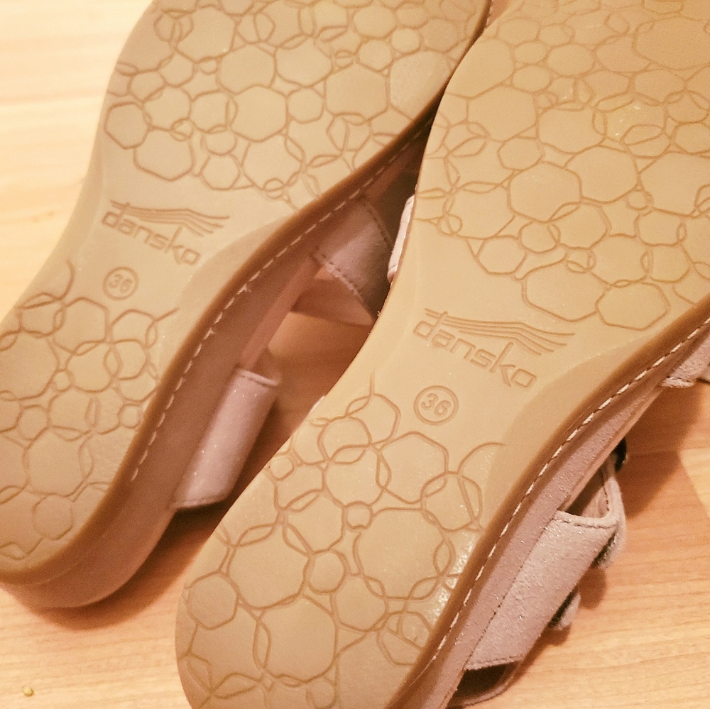 Danska Angela Nuback Sandal Metallic Sands 7 - Picture 4 of 6